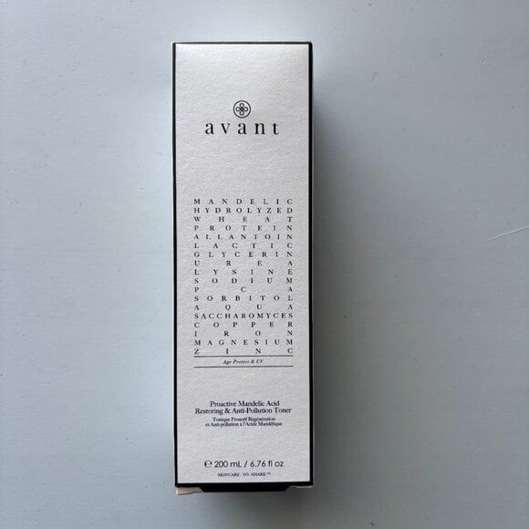 AVANT SKINCARE Proactive Mandelic Acid Restoring & Anti-Pollution Toner | NIB - Picture 1 of 1